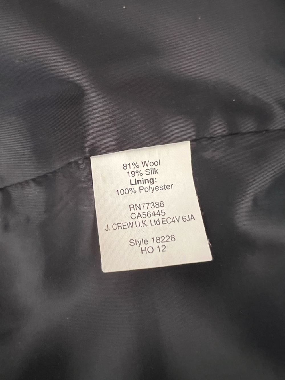J. Crew Blue Collection Silk Wool - Picture 8 of 9